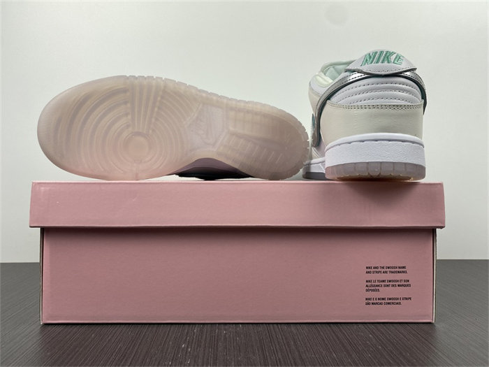 nike sb dunk low Di*m*nd supply co white Di*m*nd bv1310-100