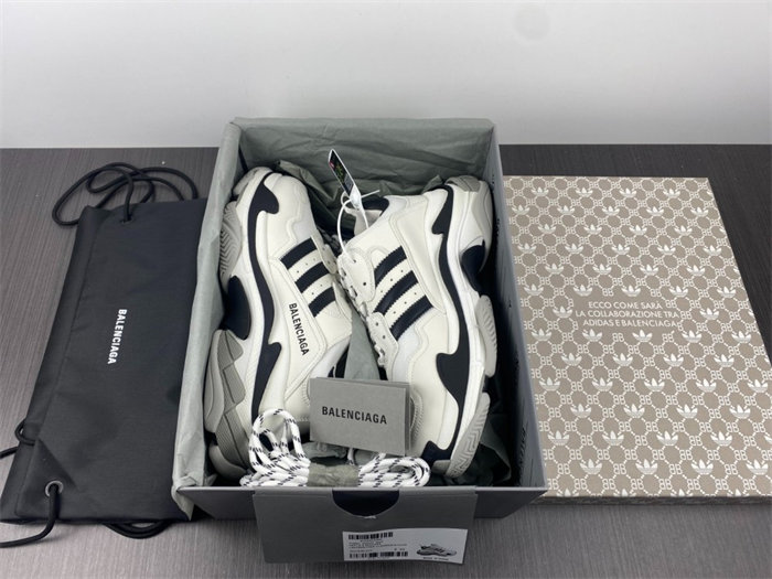 BLCG x adidas Triple S White Black 710021 W2ZB1 9112