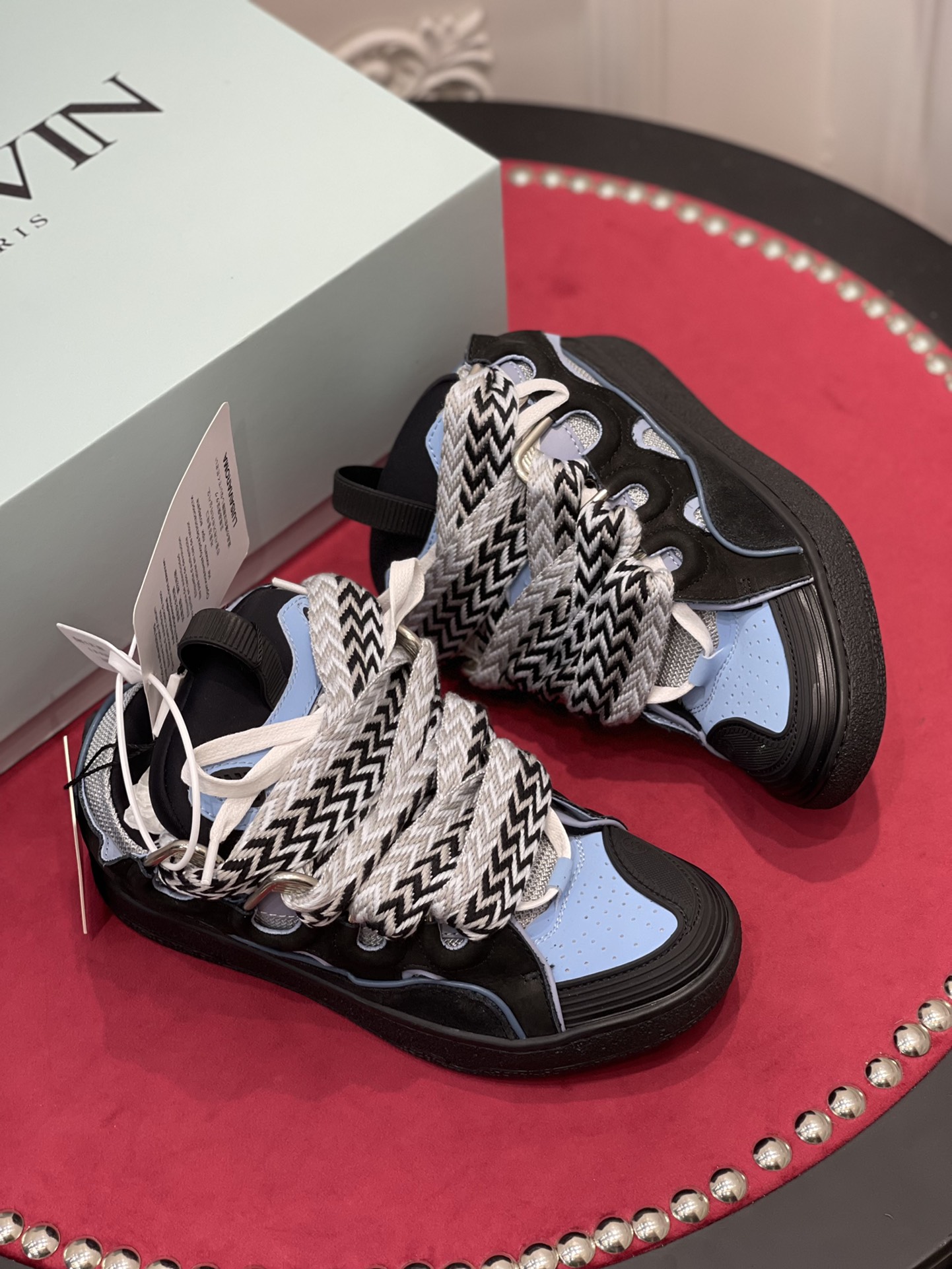 Lanvon Leather Curb Black Light Blue FM-SKRK11-DWSL-P22