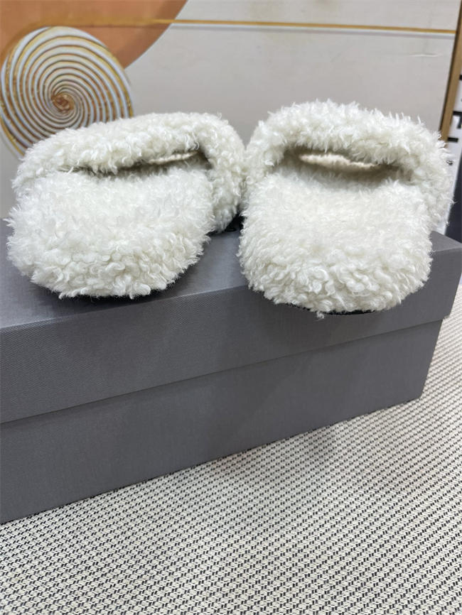 Balenciaga Furry Slide Sandal