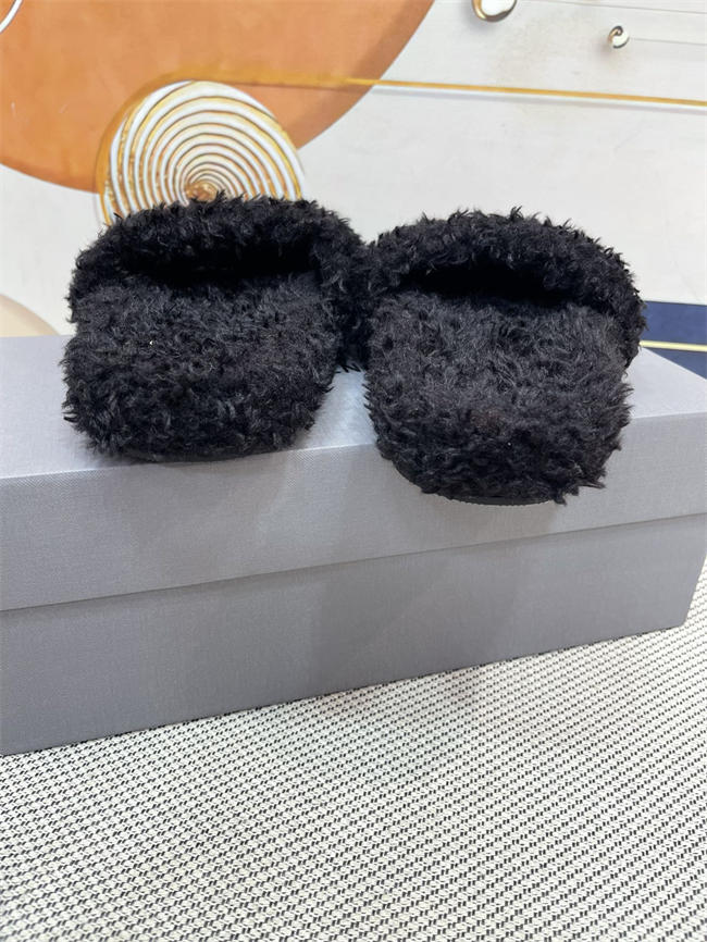 Balenciaga Furry Slide Sandal