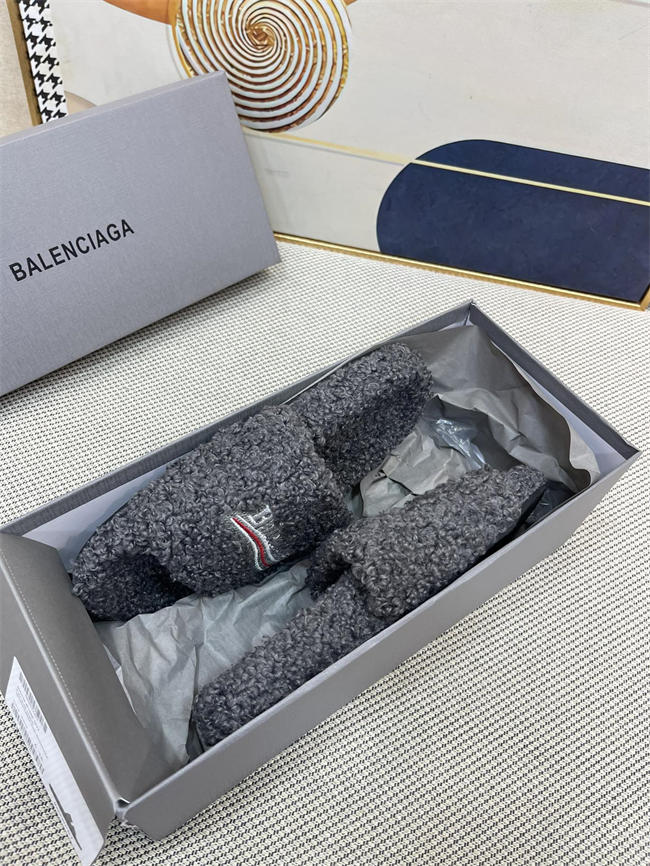 Balenciaga Furry Slide Sandal