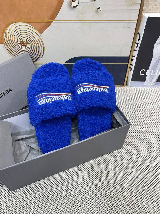 Balenciaga Furry Slide Sandal
