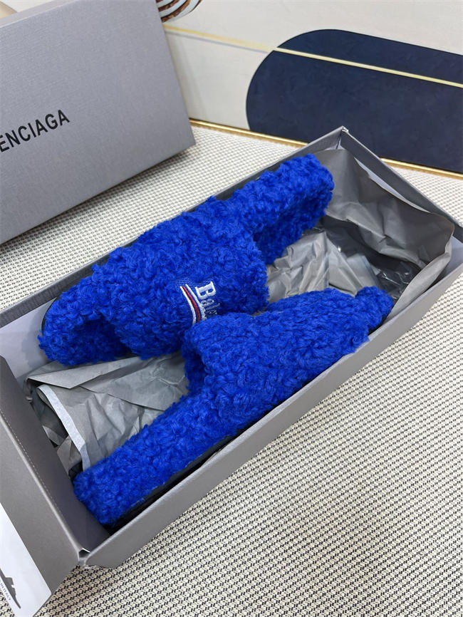 Balenciaga Furry Slide Sandal