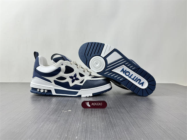 Luis Vitton LV Skate Sneaker Marine White 1AARRL