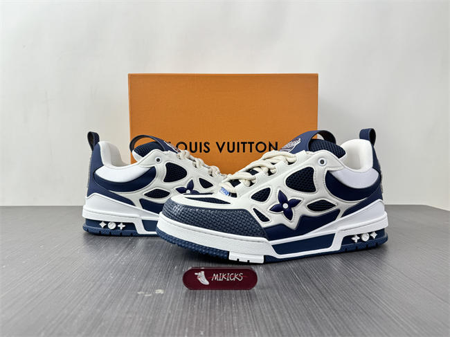Luis Vitton LV Skate Sneaker Marine White 1AARRL